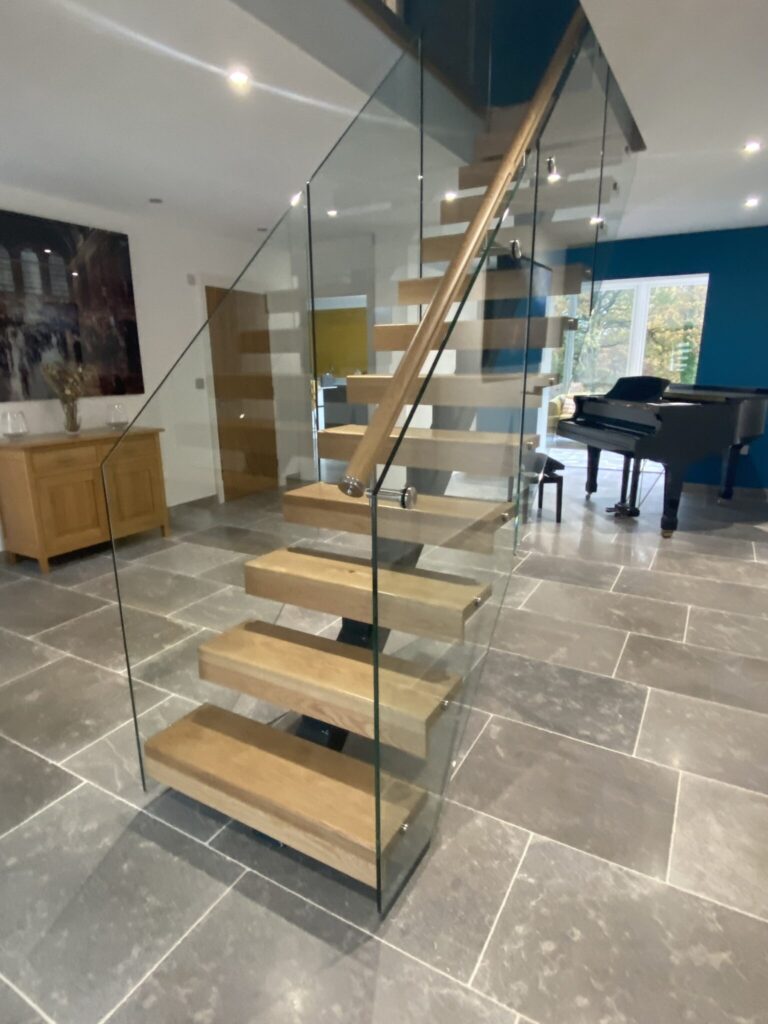 glass stair railings Burlington