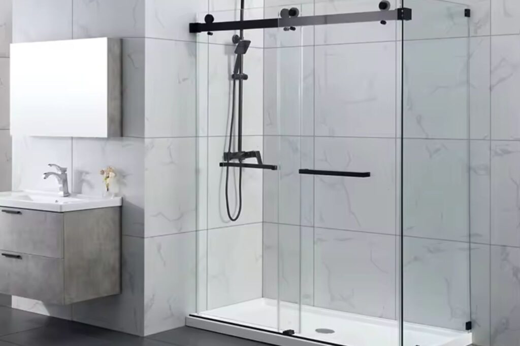 This image has Sliding Glass Shower Door in Concord