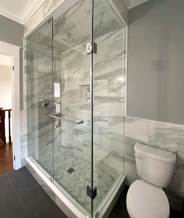corner shower enclosure