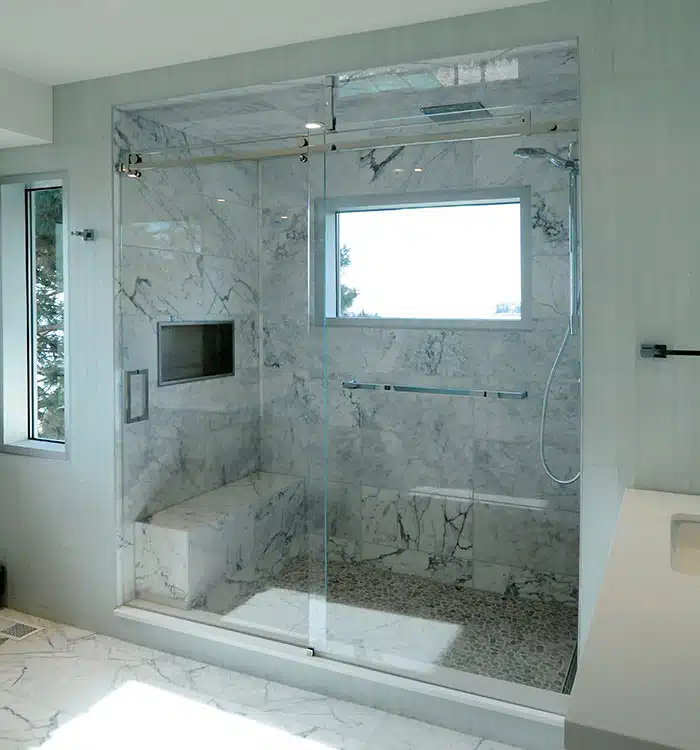 Inline-Slider glass door