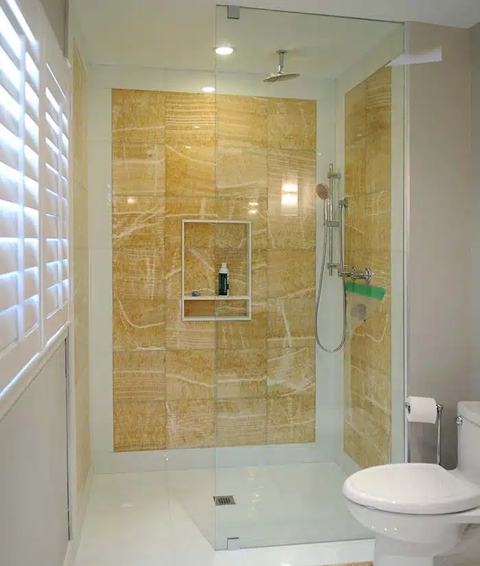 Screen shower door