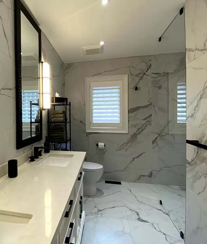 frameless screen shower door