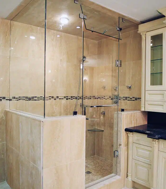 custom steam shower door