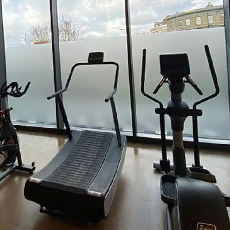 gym glass enclosure