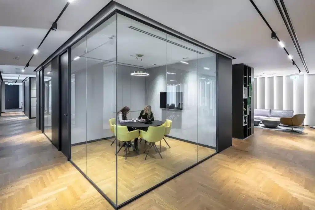 frameless glass wall