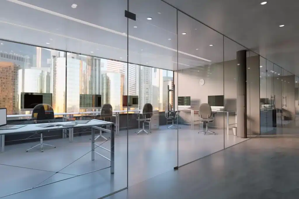 office glass walls