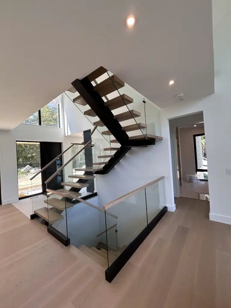 glass stair railing