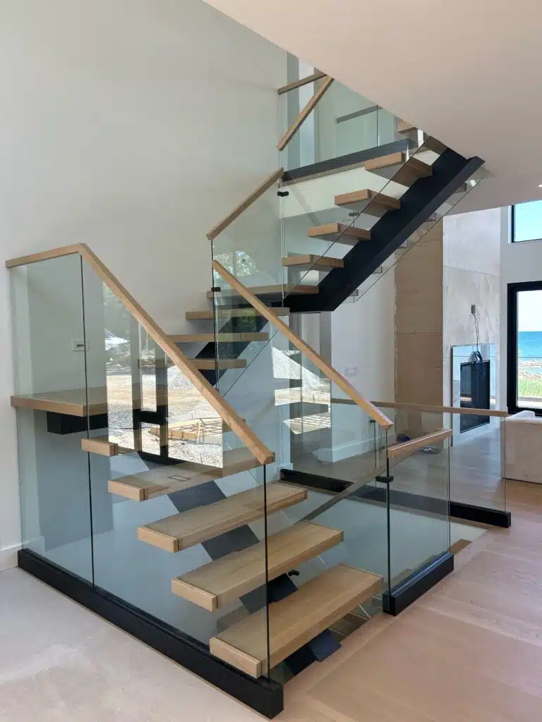 indoor glass railing