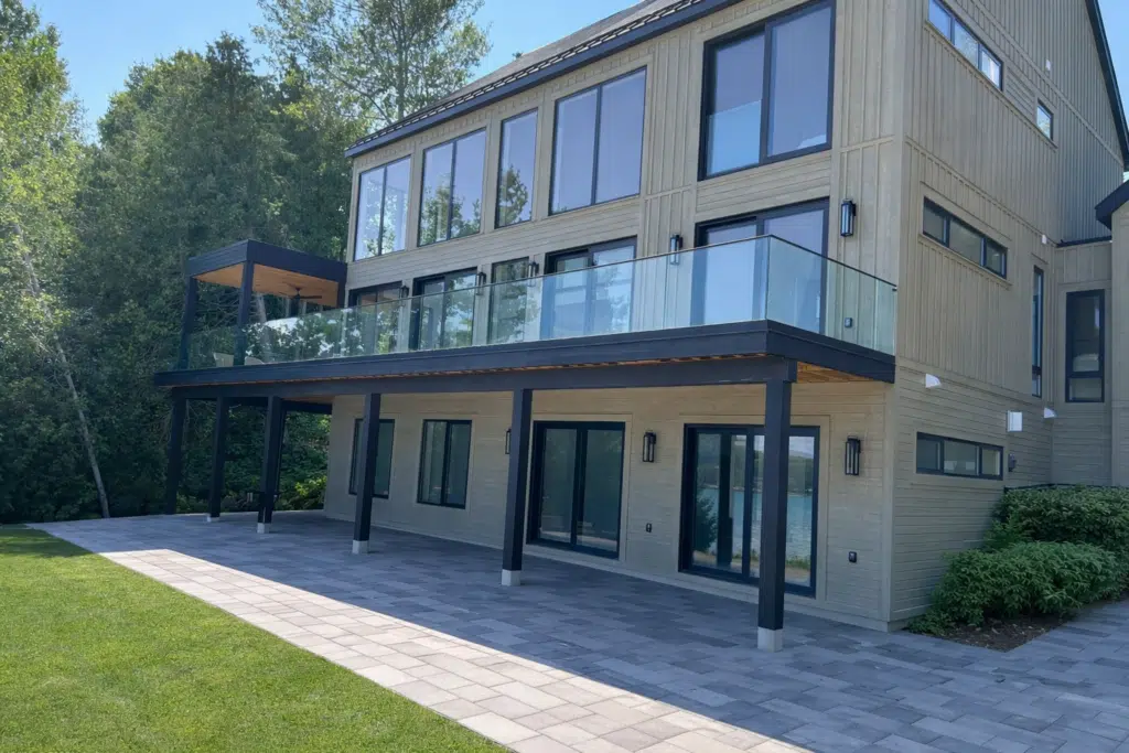 frameless glass balcony